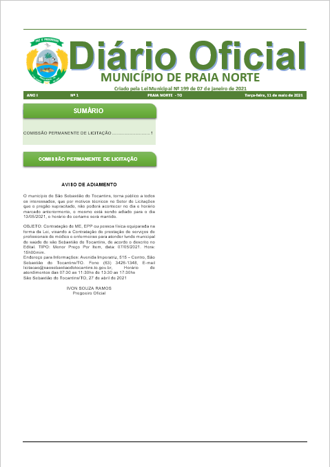 Diário Oficial - Edição 793