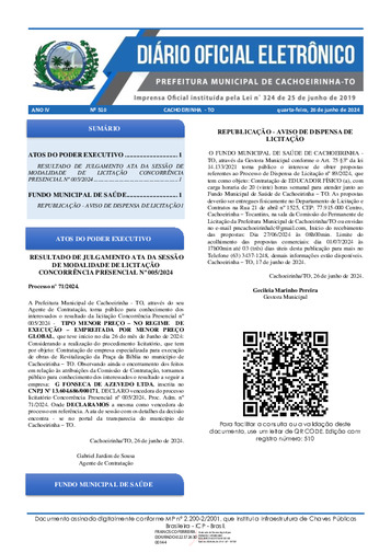 Diário Oficial - Edição 510