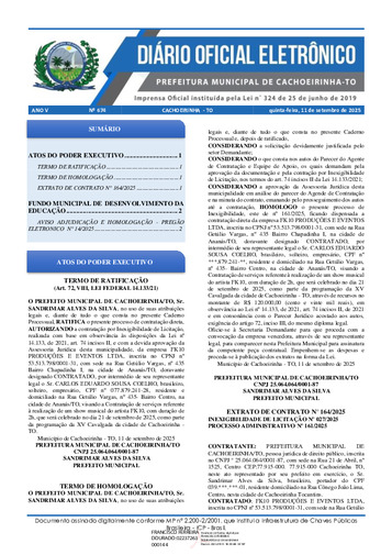 Diário Oficial - Edição 674