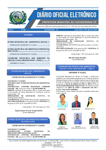 Diário Oficial - Edição 385