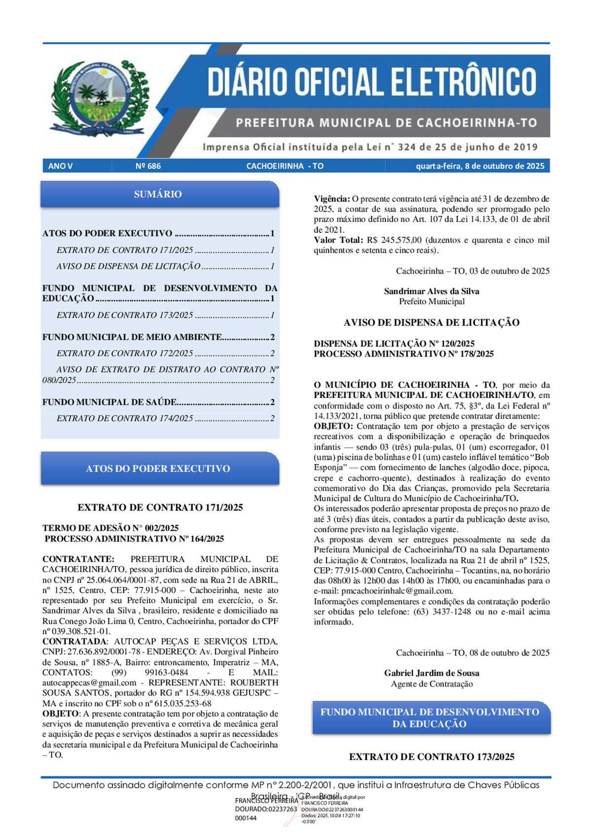 Diário Oficial - Edição 686