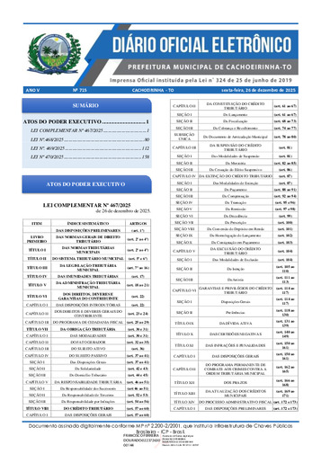 Diário Oficial - Edição 715