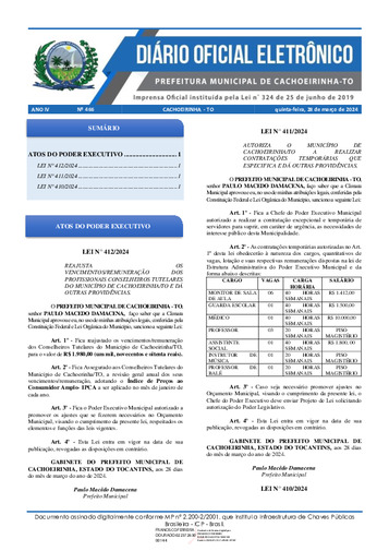 Diário Oficial - Edição 466