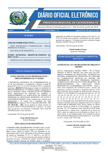 Diário Oficial - Edição 530