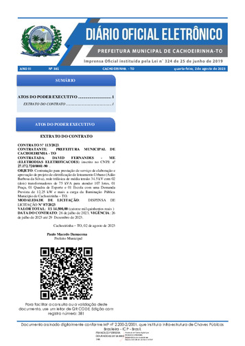 Diário Oficial - Edição 381