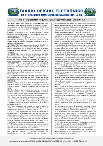Diário Oficial - Edição 012
