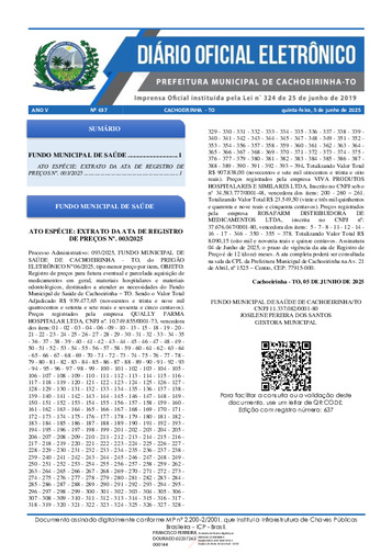 Diário Oficial - Edição 637