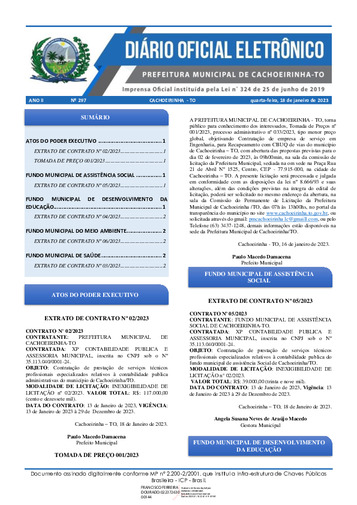 Diário Oficial - Edição 297