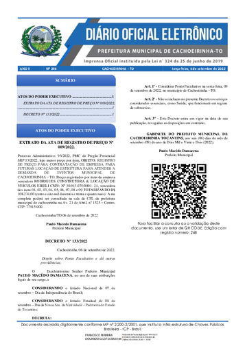 Diário Oficial - Edição 248