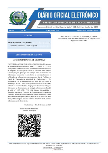 Diário Oficial - Edição 342