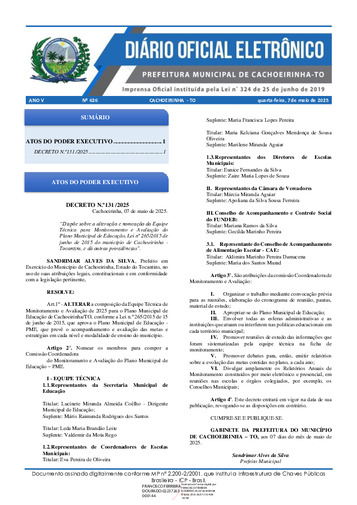 Diário Oficial - Edição 626